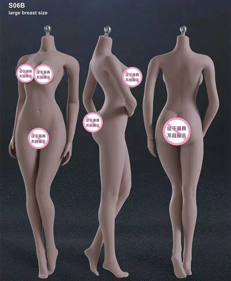 1/6 échelle SFD Suntan peau bricolage femme figurines corps accessoires grand 27 cm BJD figurine poupée en Silicone souple modèle jouets C1204