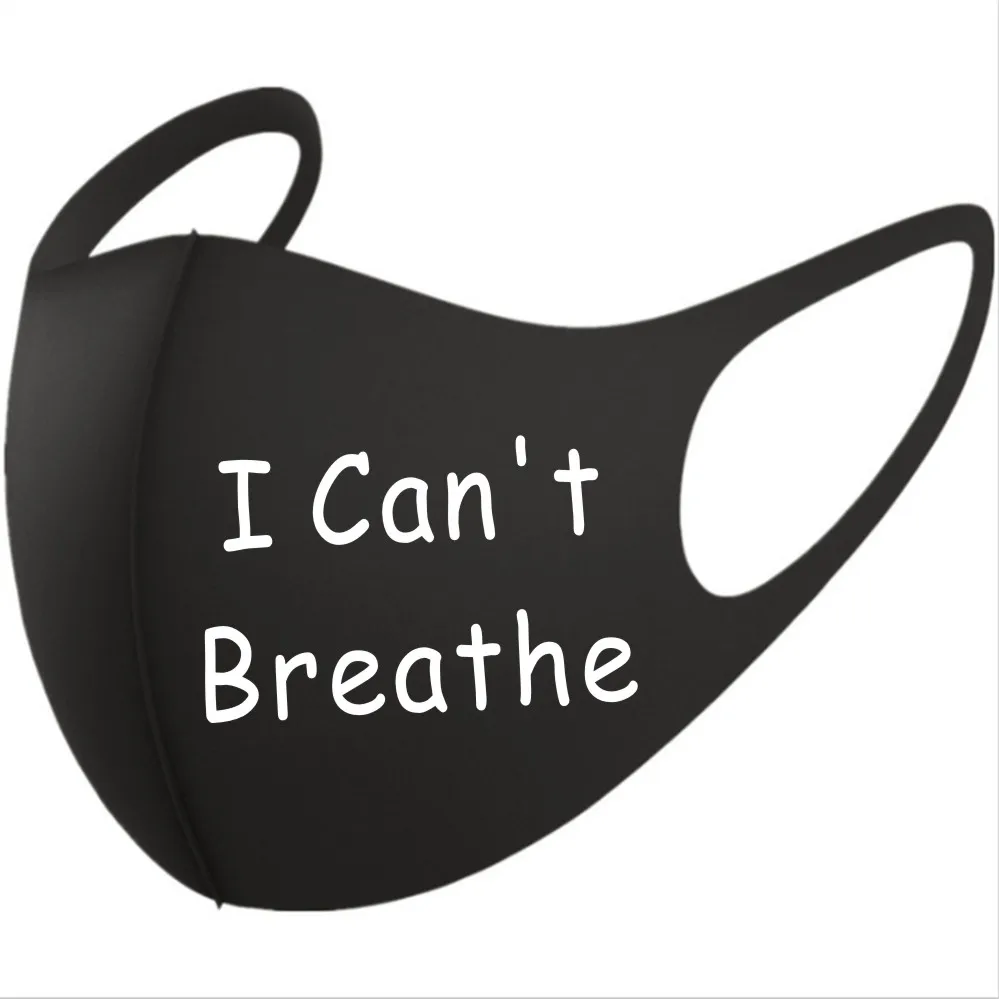 I Can't Breathe Face Mask Customizable Black Face Cover Mask Washable Face Mask Reusable Face Mask Custom Funny Face Mask