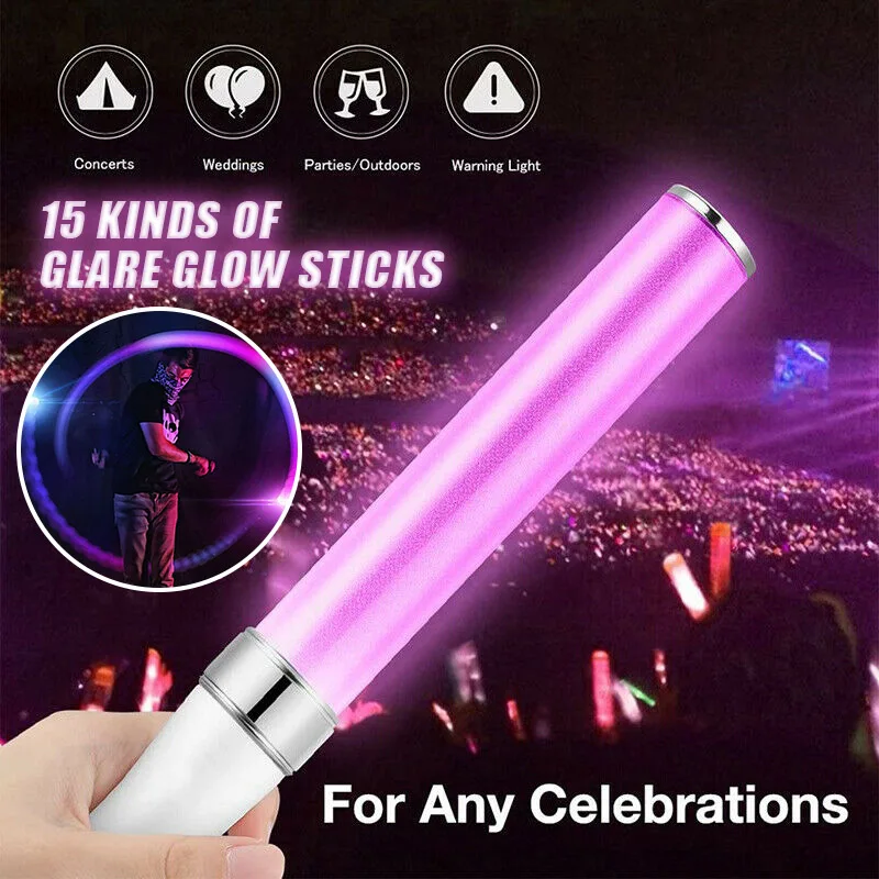 

15 Patterns Glow Sticks for Concert Night Party Decor Glowing Supplies Light EIG88