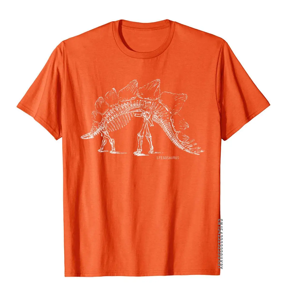 Stegosaurus Skeleton T Shirt Biology Gift Printed On Tops Shirts Cotton Men T Shirt Outdoor