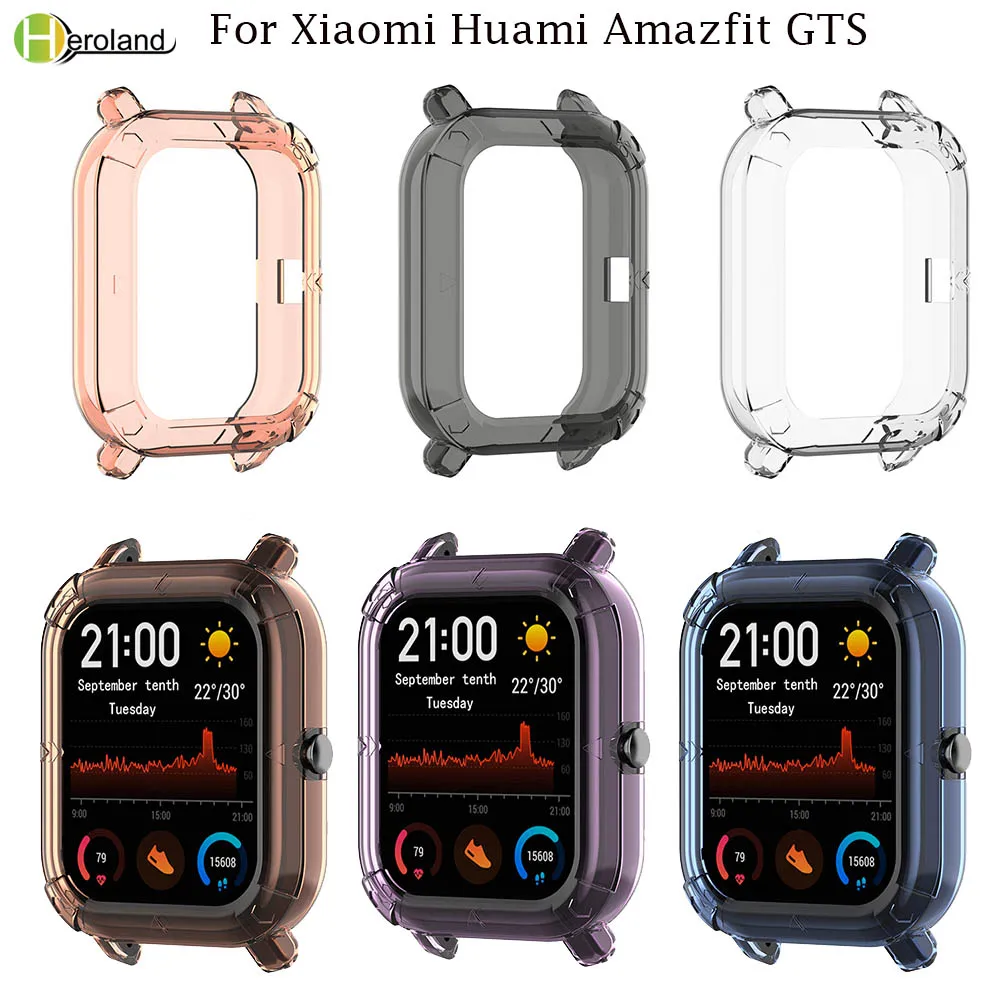 NEW soft TPU Protector Case Cover Shell Protective For Xiaomi Huami Amazfit GTS Watch Smart watches case shell shock-resistance