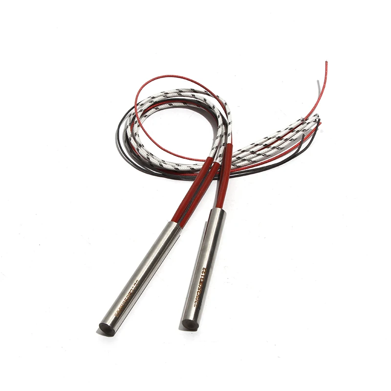 

2pcs Cartridge Heater 304SS 7x380/400/420/450/500mm Heating Element AC220V/110V/380V 850W-1100W with Type K Thermocouple