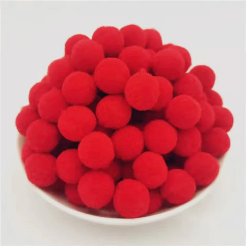 Pompoms 10mm 15mm 20mm 25mm Soft Pompones Fluffy Plush Crafts DIY Pom Poms Ball Furball Home Decor Sewing Supplies 100pcs/lot