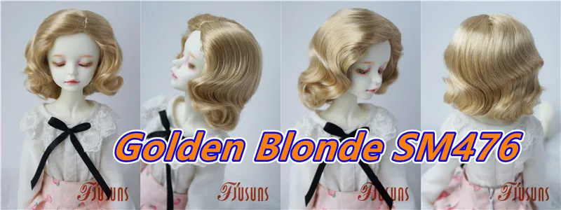 JD338 4-5' 5-6' 6-7' 7-8' 8-9' 9-10' Retro Monroe Wave Synthetic Mohair Doll Wigs 1/8 1/6 1/4 1/3 MSD SD DOD Blythes BJD Hair