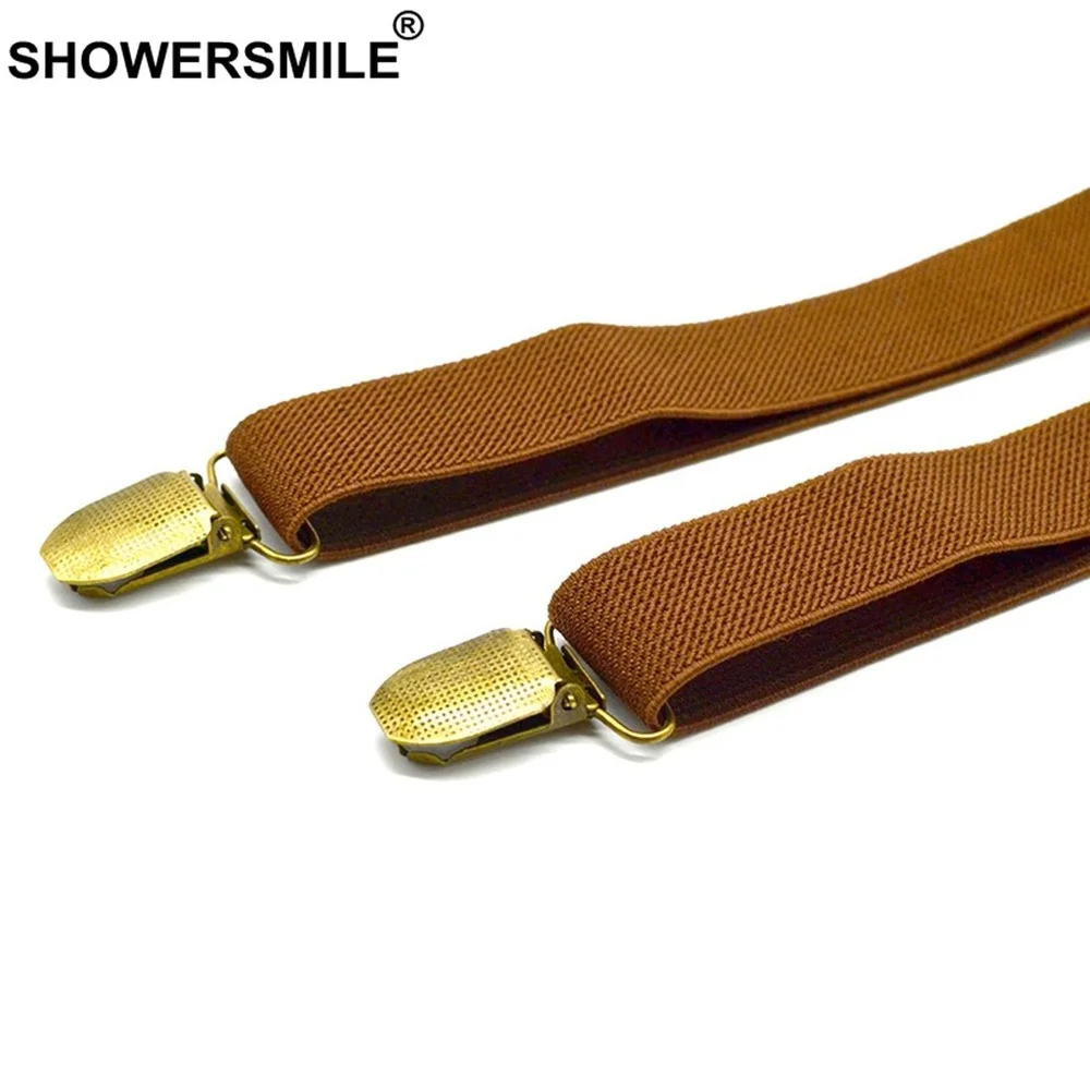 Bow Tie Suspenders Set Bronze Clips Adult Brown Suspenders Women British Style Vintage Mens Suspenders Braces 120cm*2.5cm