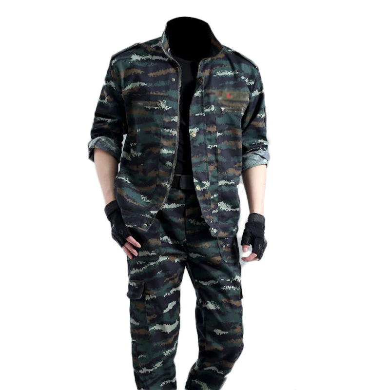 2022 New Spring And Autumn Outdoor Camouflage Suit Men\'s Labor Protection Suit Welder Wear-resistant Overalls