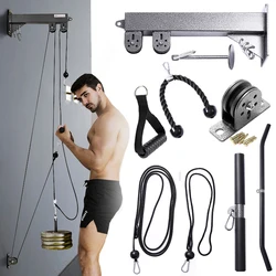 Nowy Fitness DIY koło pasowe maszyna do kabli System mocowania ramię Biceps Triceps siła ręczna trening domowa siłownia sprzęt treningowy zestaw