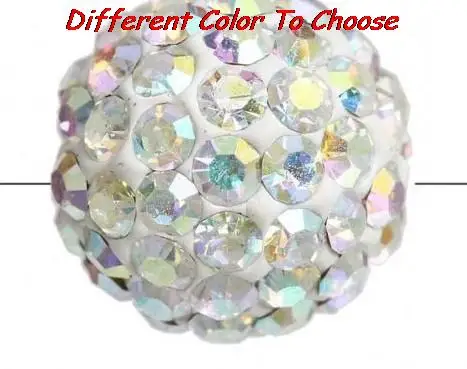 

8mm Disco ry4 mixed color rhinestone Beads bracelet spacer lot fashion bead Fashion new crystal