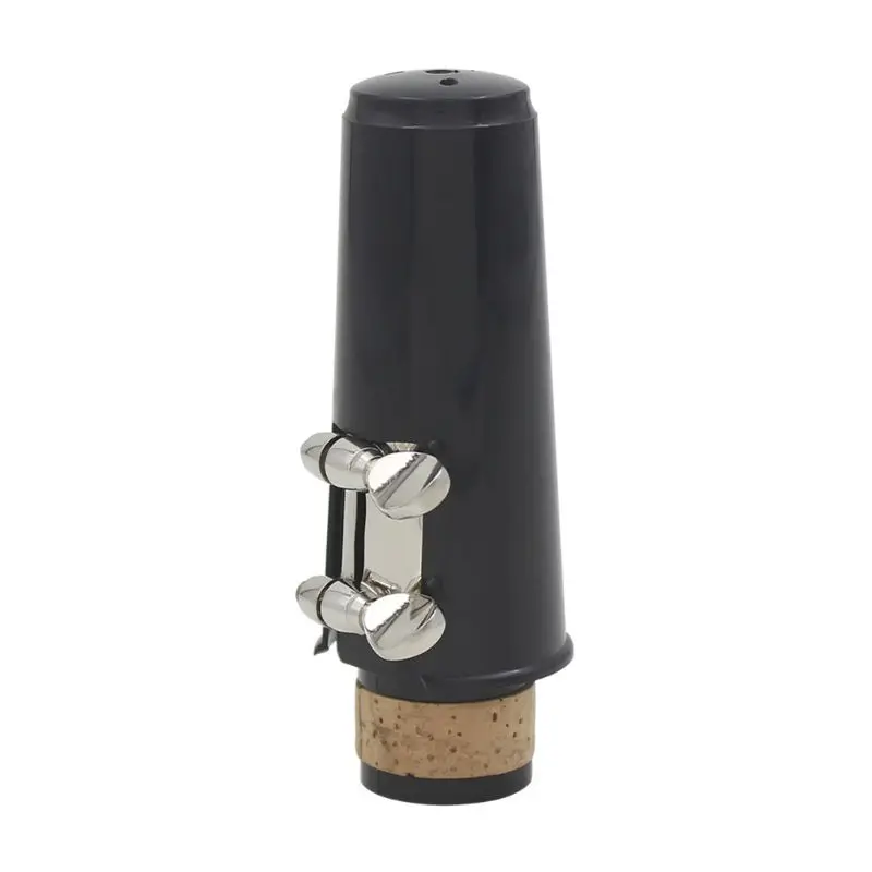 

2025 Top Black Plastic B Flat Clarinet Mouthpiece & Cap Clamp Woodwind Instruments