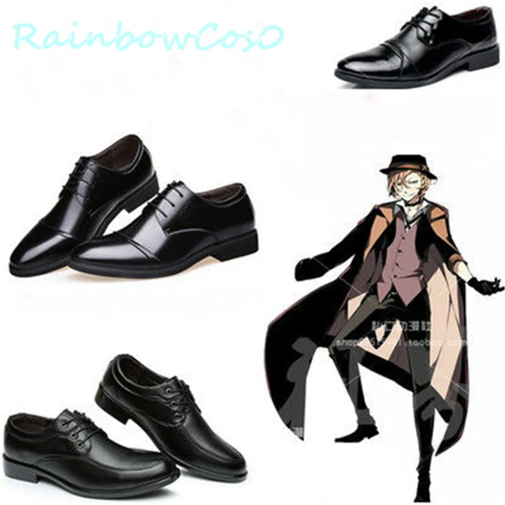 Rainbowcos 0 코스프레 신발, 길 잃은 개, Nakahara Chuuya Chuya 부츠, 게임, 할로윈