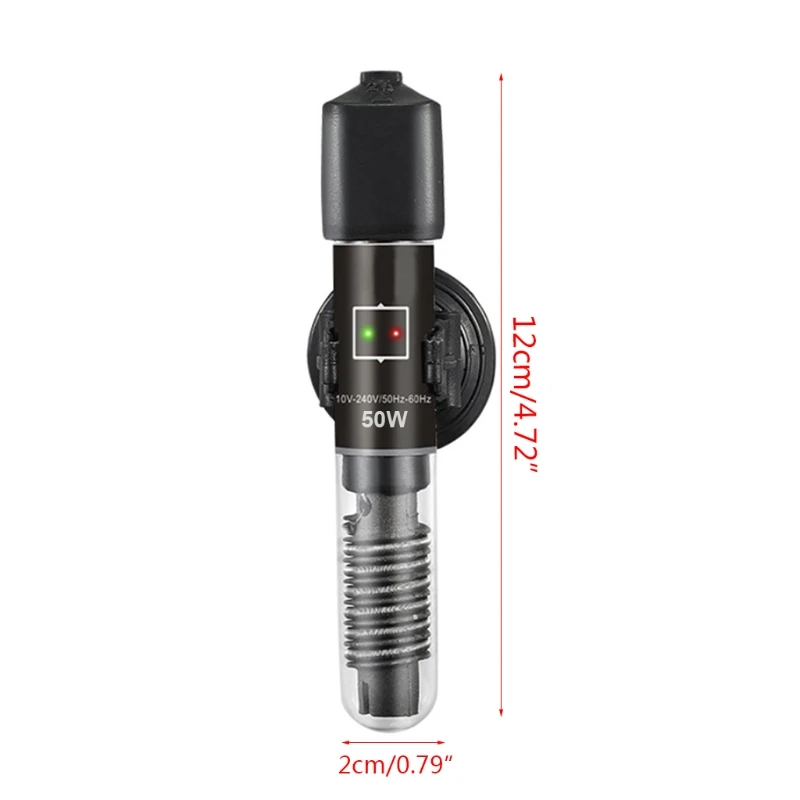 25W 50W Aquarium Heater Constant Temperature Warmer Fish Tank Turtle Submersible Thermometer Quartz Tube with Suction Cup Explos