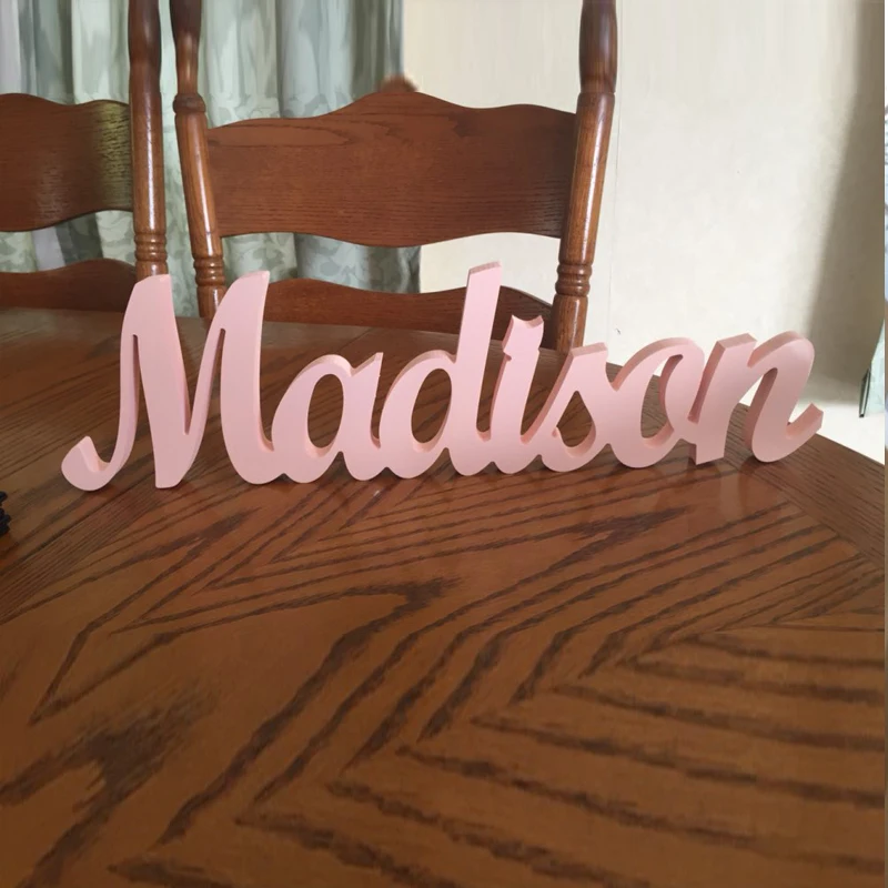 Custom Personalized Wooden Name Signs, Children\'s Name Wall Decor, Wooden Letters