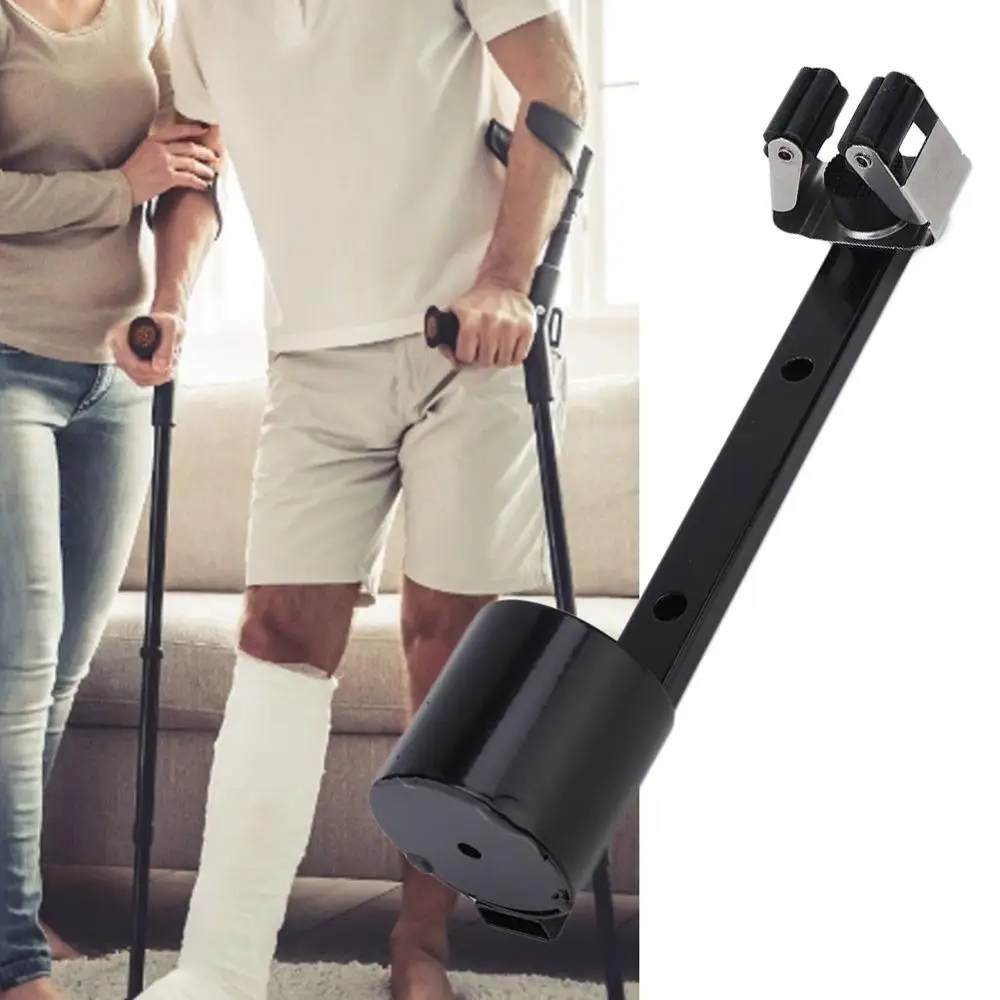 

Portable Crutch Bracket Holder Prevents Crutches From Swinging Pedestrian Assisted Mobile Scooter Wheelchair Walker Household