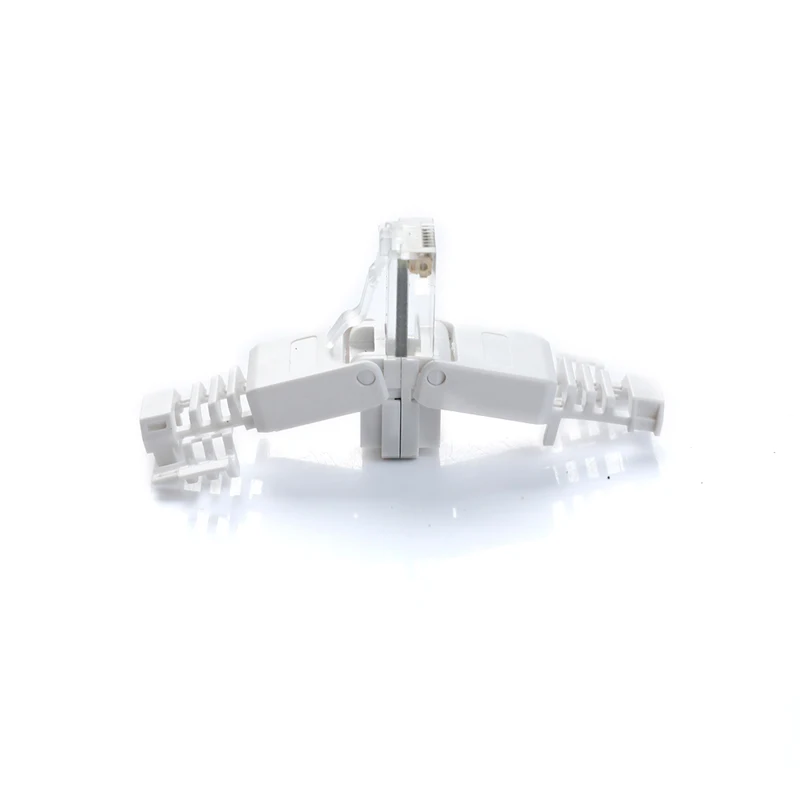 No Crimp Connectors Ethernet Cable Tool-less Crystal Head Plug CAT6 RJ45 Connector