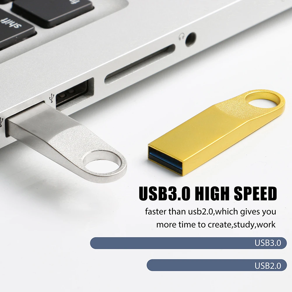 10pcs/Lot Pendrive 64GB USB 3.0 Flash Drive 32G Real Capacity 128GB USB Flash Memory Stick Custom Free Logo for Gift Usb Key