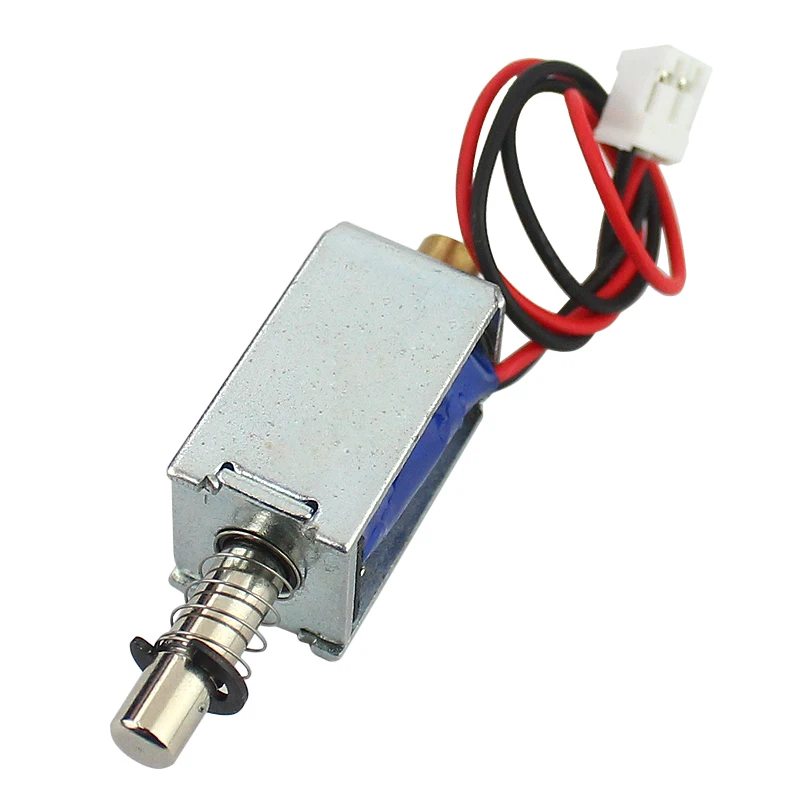 Small DC12V electromagnetic solenoid push-pull solenoid stroke 4mm mini solenoid coil