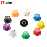 10PCS 6.35MM Tone Control Knobs Plastic Fluted MXR Style Colorful Pointer Knob For Guitar Effects Knob Potentiometer MF-B00