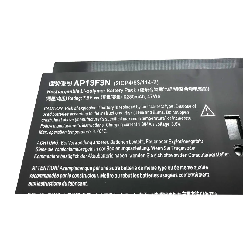 Imagem -06 - Lmdtk Novo Ap13f3n Bateria do Portátil para Acer Aspire S7392 S7-392-9890 S7-3916822 Ultrabook 7.5v 6280mah 47wh
