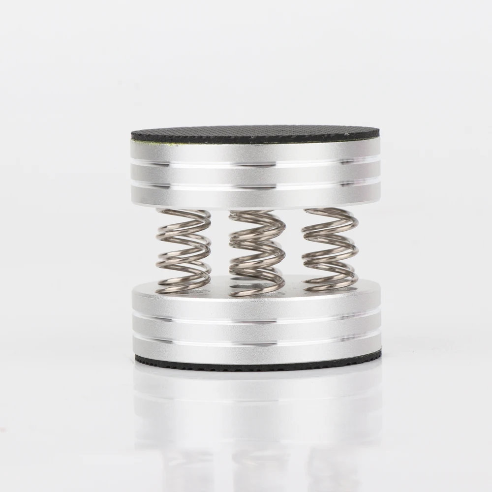 Suporte de isolamento de alumínio para alto-falantes, 4 unidades, suporte de isolamento de alumínio para amplificador/alto-falante hifi al4438b