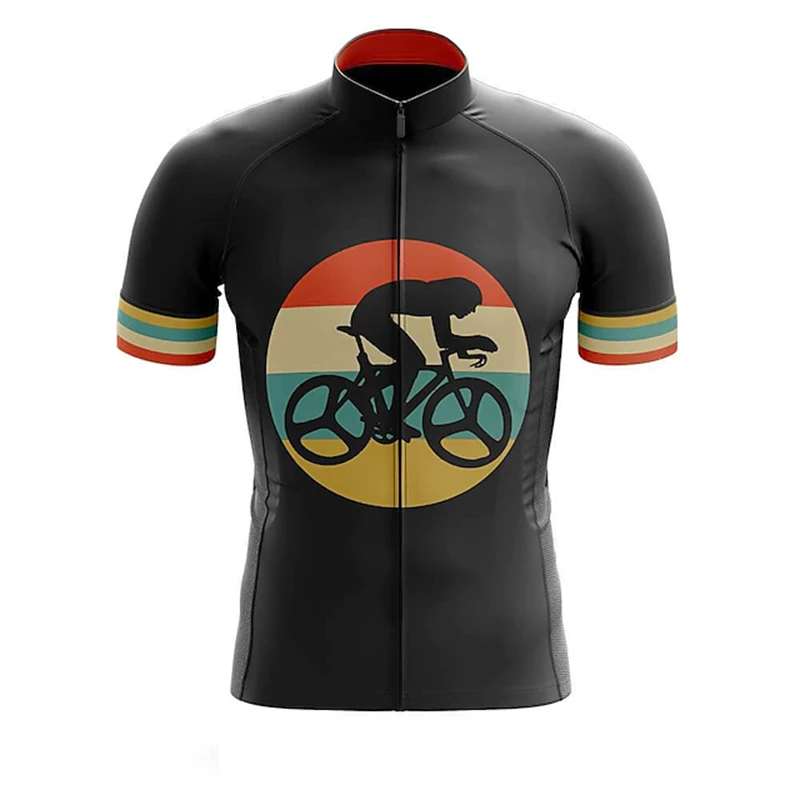 Cycling Jersey Short Sleeve Best Quality Bike Clothing Shirts New Men\'s Cycling MTB Bicycle Slim Top Riding Apparel Quick-drying