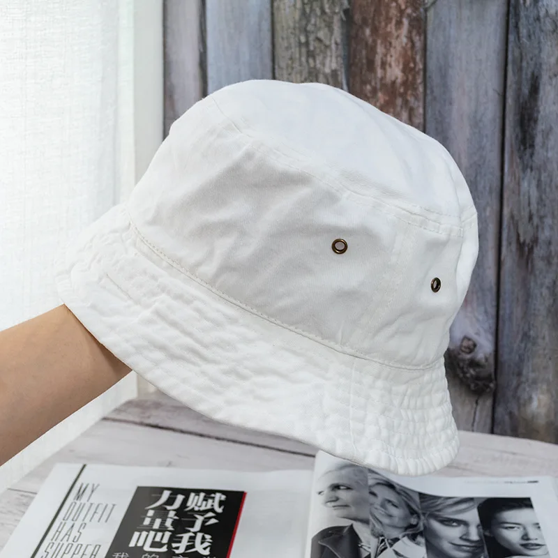 New Unisex Bucket Hat Fashion Washed Denim Cap Design Men Panama Hats Women Summer Outdoor Casual Sunscreen Visor Fisherman Caps