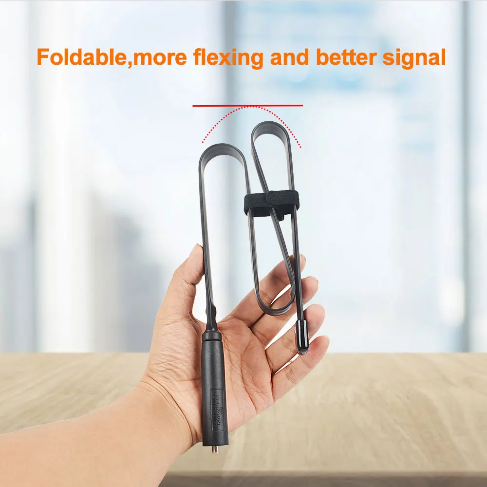 Foldable Tactical Antenna SMA-Female Dual Band VHF UHF 136/520Mhz For Baofeng UV-5R UV-82 BF-888S Walkie Talkie UV 5R