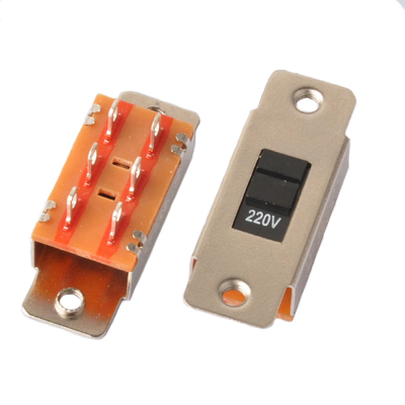 10 Chiếc KBB-102 Công Tắc Trượt Tặng Công Tắc Changeover Chuyển 230V Xoay 115V 115V/230V 220V Xoay 110V Có Công Tắc 110V/220V 6pin