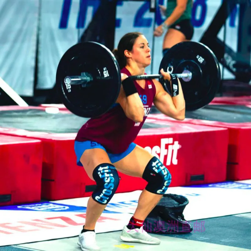 Orthèse de soutien de compression en néoprène, manches de genou, haltérophilie, musculation, Squats, Deadlift, CrossFit, 7mm, 1 paire