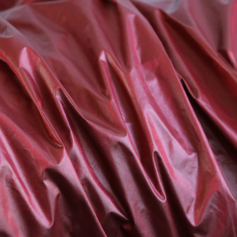 100cm*148cm Shiny Down Proof Material Fabric Shading Blue Burgundy Nylon Textiles Cired