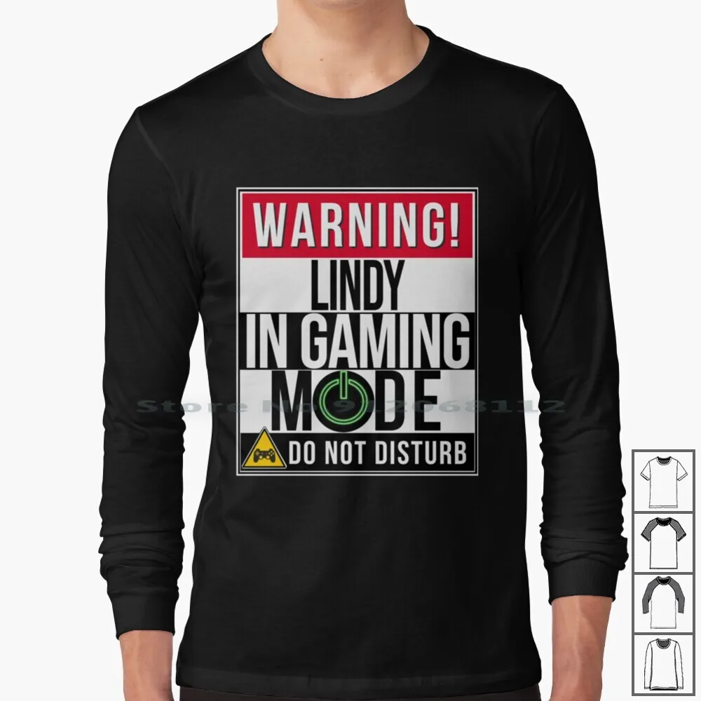 Warning In Gaming Mode-Funny Girl Gamer Gift For Long Sleeve T Shirt Gamer Gamer Gaming Warning In Gaming Hello My Name Is