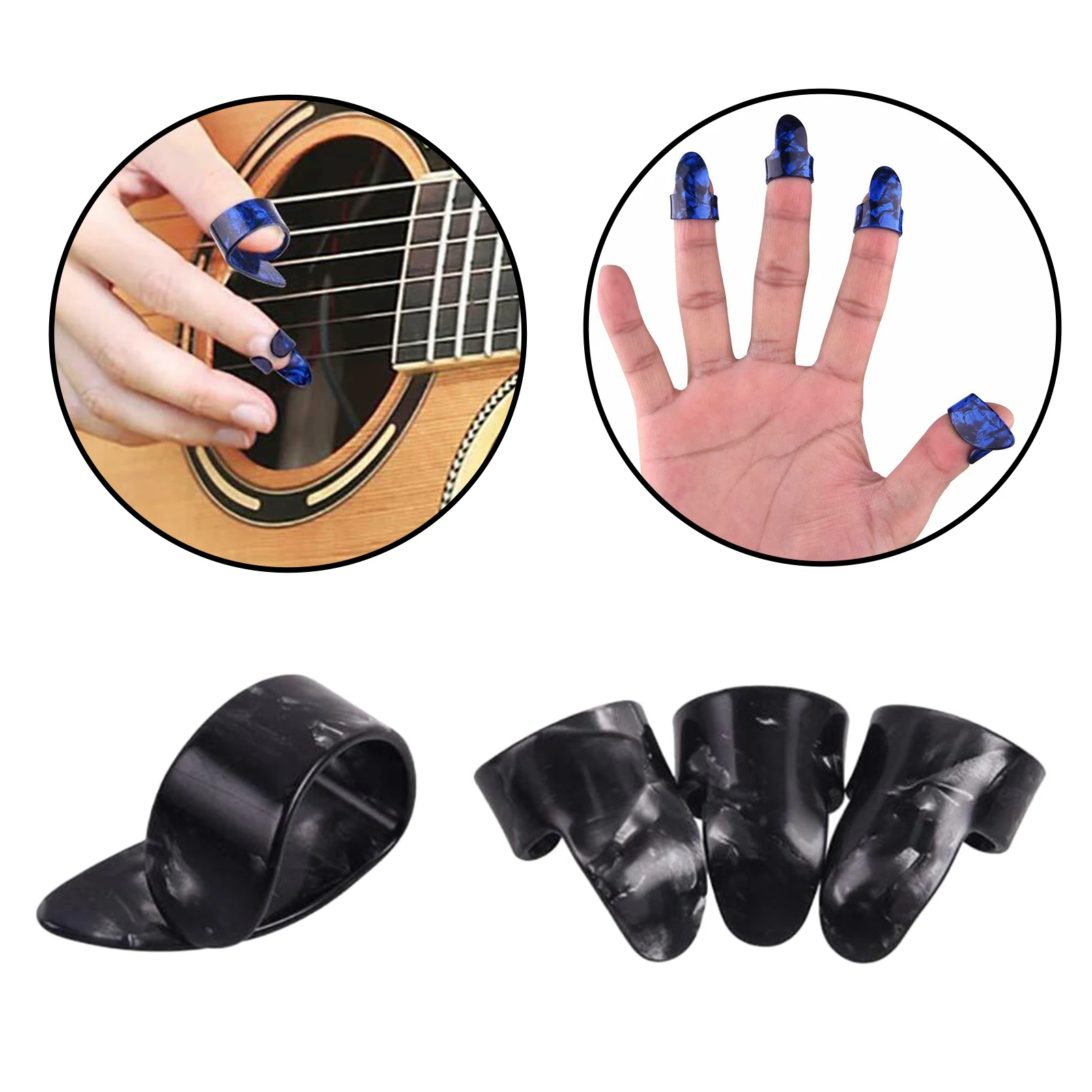 1Set Thumb Finger Picks Guitar Thumb Finger Picks Mandolin Banjo Thumb Finger Picks for Banjo or Ukulele