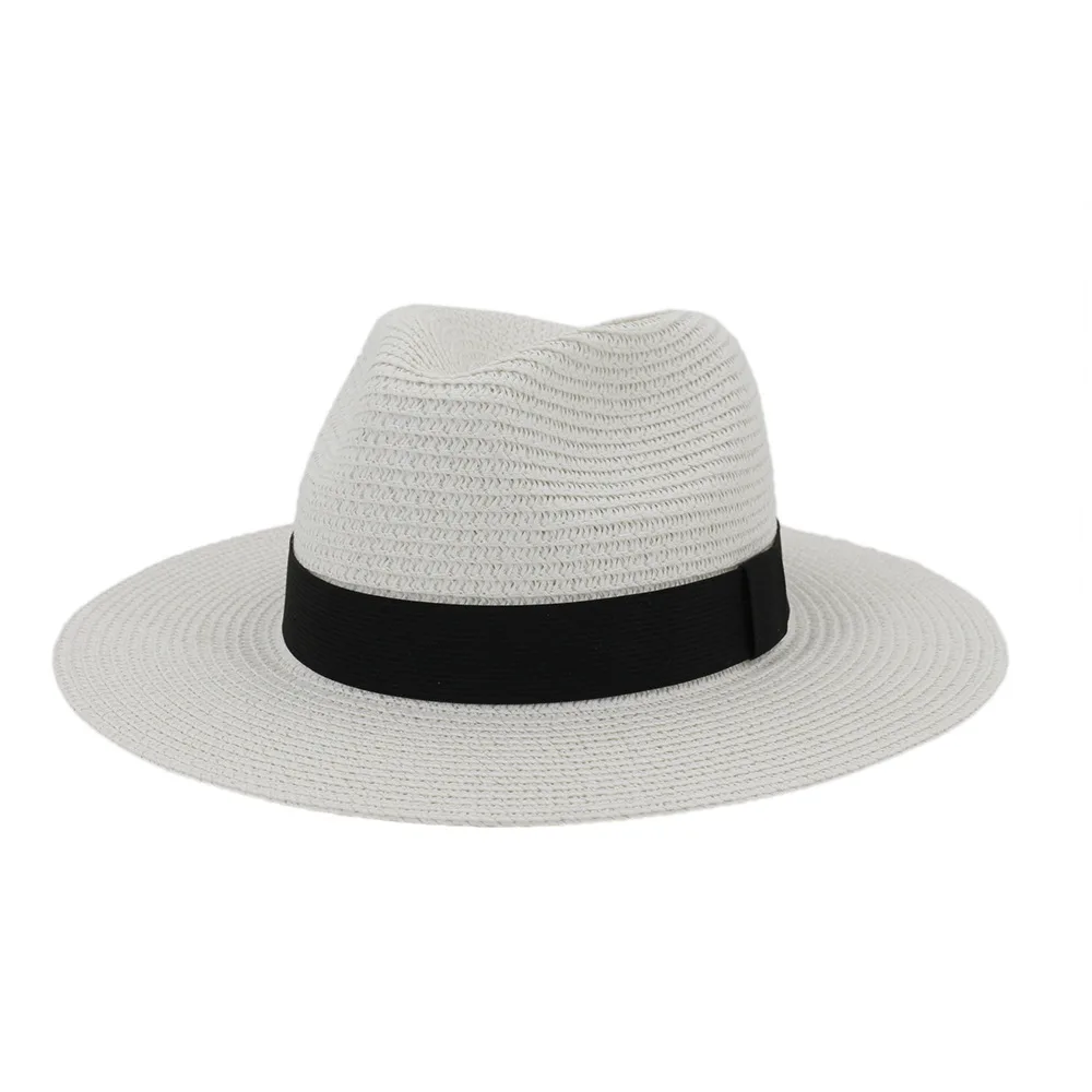 Große Größe 60CM Sommer Panama Hüte für Damen und Herren, Breitkrempiger Strand-Jazzhut, Kühlender Damen-Sonnenhut aus Stroh – Detail 3
