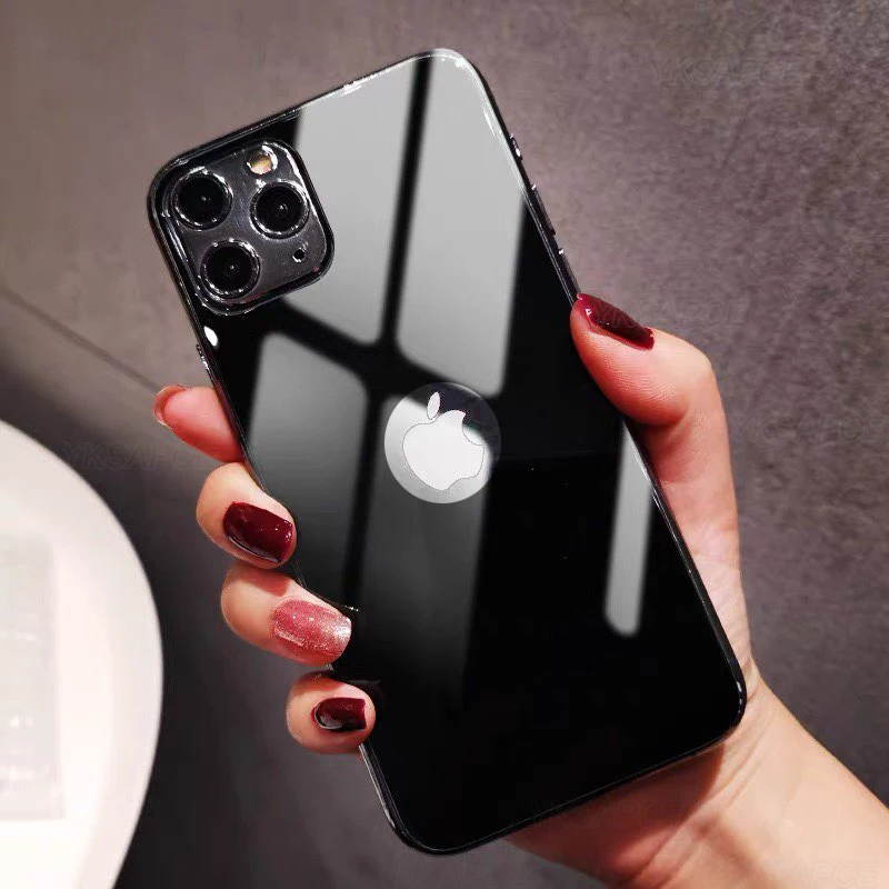 Tylne szkło hartowane 9H do iPhone 14 Plus 12 mini 13 11 Pro X XR XS Max folia ochronna na tylny ekran złota czarna biała