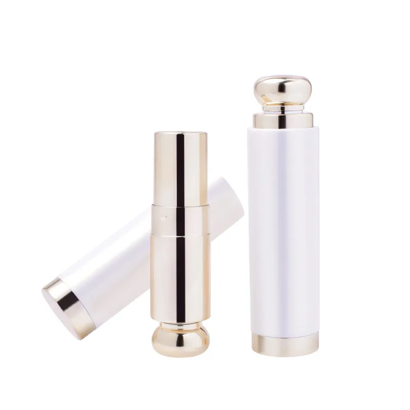 10/30/50pcs White Round Empty 12.1mm Lipstick Tube Lip Balm Container Lipstick Shell Packaging Cosmetics Refillable