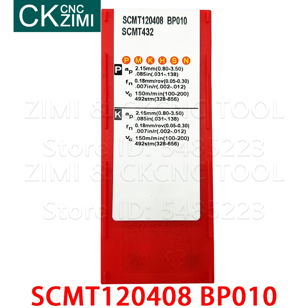 10Pcs SCMT120408 BP010 SCMT432คาร์ไบด์แทรกภายนอกแทรกเครื่องมือ CNC เครื่องกลึงโลหะเครื่องกลึงโลหะเครื่องมือ SCMT ...