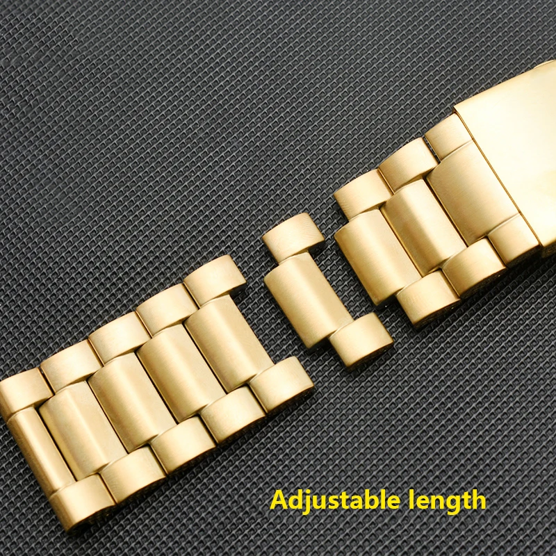 high quality  stainless steel watchband for DZ7333 DZ4344 wrist strap men\'s large dial gold accessories 24 26 28mm bracelet