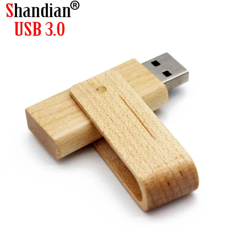 محرك أقراص فلاش USB 3.0 خشبي دوار ، 4G ، 8G ، 16G ، 32G ، 64GB ، 128GB ، محرك أقراص فلاش USB عالي السرعة ، هدايا