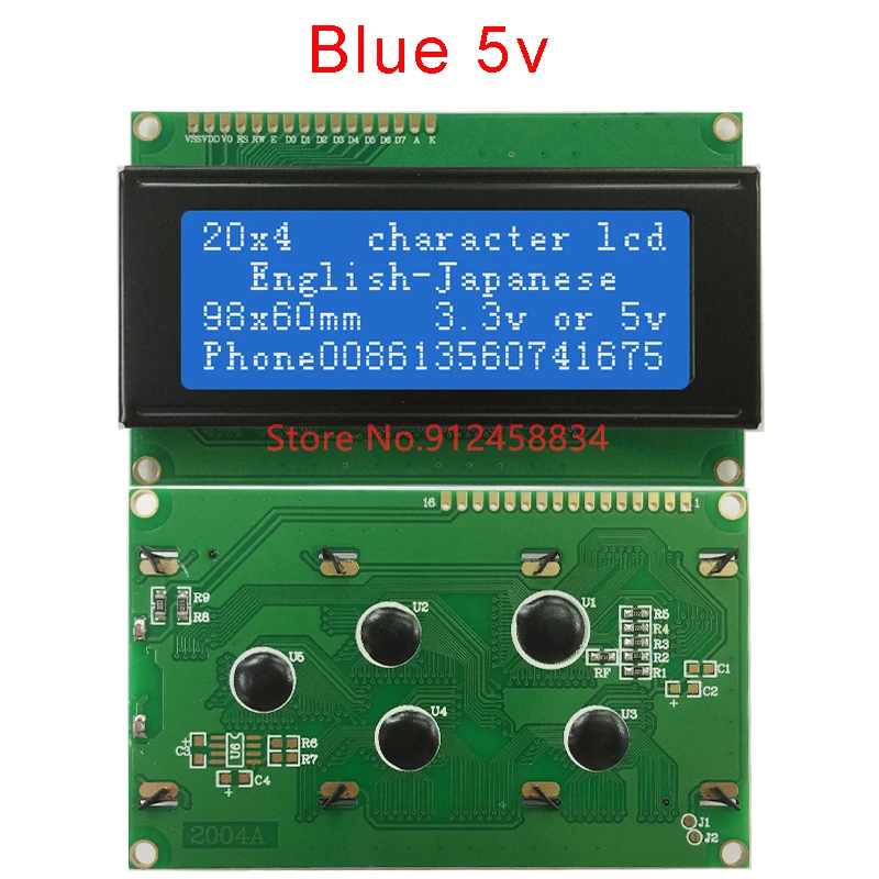 204 2004 20x4 I2C LCD Module Display 3.3v 5v Screen HD44780 plastic