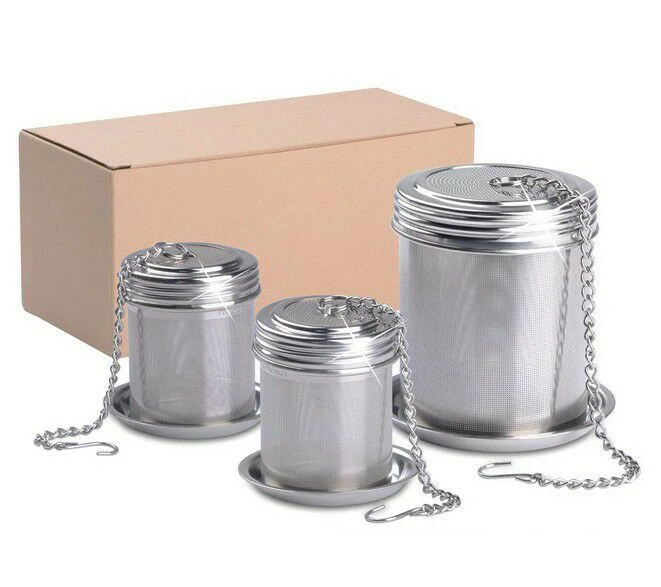 Infuser Tea Loose Leaf Stainless Steel Tea Strainer Filter Infuser Ball Accessories Fine Mesh Tea Infusers With Long Chain