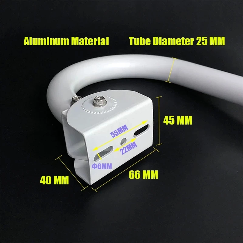 J-Type Aluminum Alloy CCTV Camera Ceiling Mount Bracket Universal Pendant Fixing Mounting Bracket Security Surveillance Support