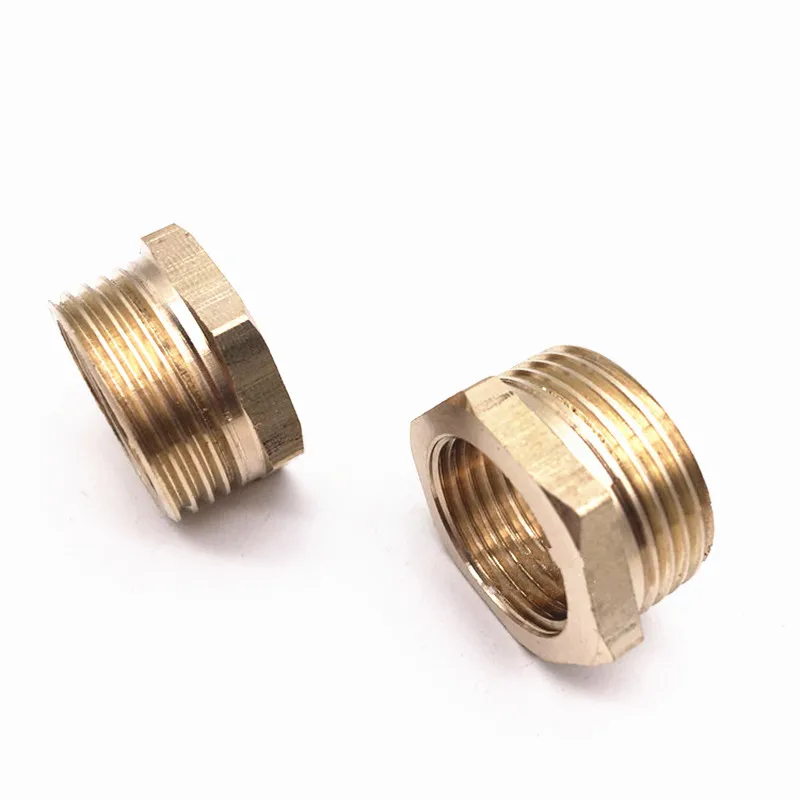 1/8" 1/4" 3/8" 1/2" 3/4" 1" BSP Male To Female Thread Brass Reducer Bushing Reducing Pipe Fitting Coupler Connector Adapter