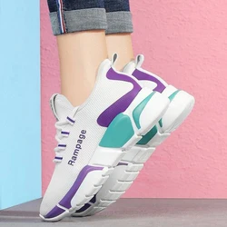 Scarpe da corsa colorate scarpe sportive traspiranti da donna Sneakers da Jogging estive in Mesh Air scarpe da ginnastica Casual da donna taglia 36-40