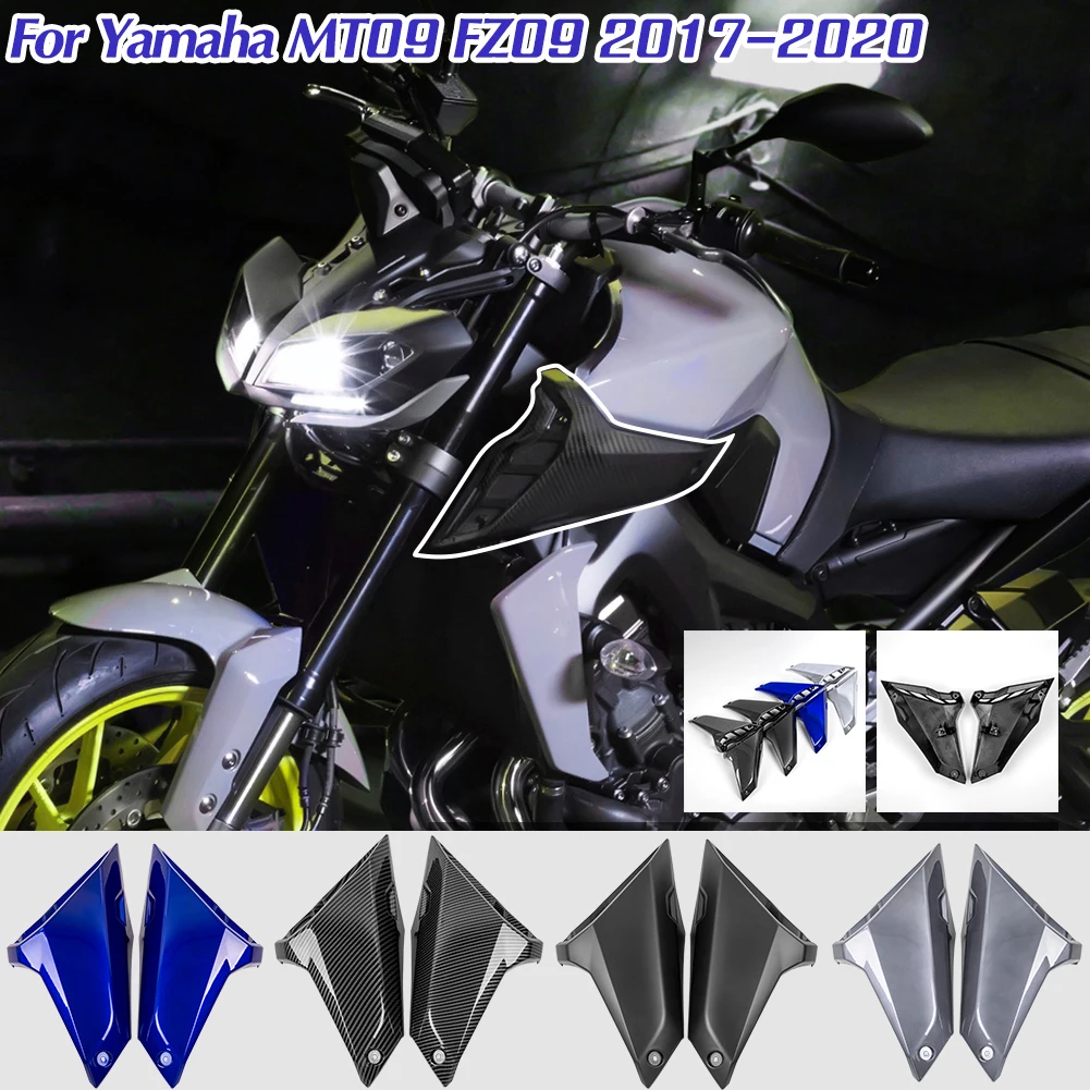 

For Yamaha MT09 FZ09 Side Tank Fairing Air Intake Cover Panel Carbon Fiber MT FZ 09 2017 2018 2019 2020 FZ-09 For Accessories