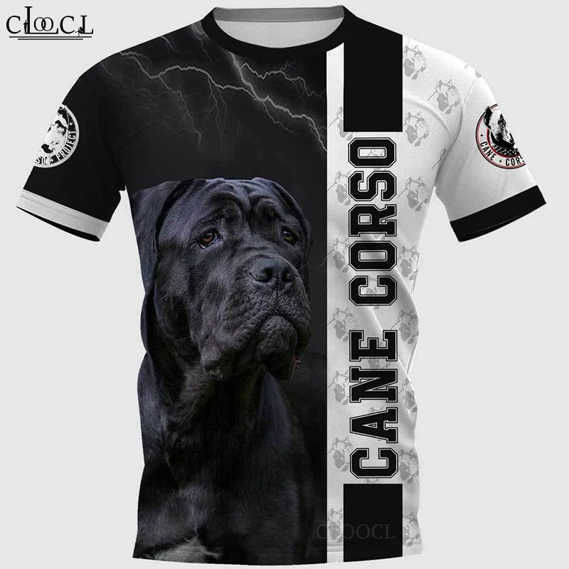 

CLOOCL 2021 Newest Popular Cane Corso T Shirt Summer Men Women 3D Print Hip Hop Tops Round Neck T-shirt Pullover Drop Shipping