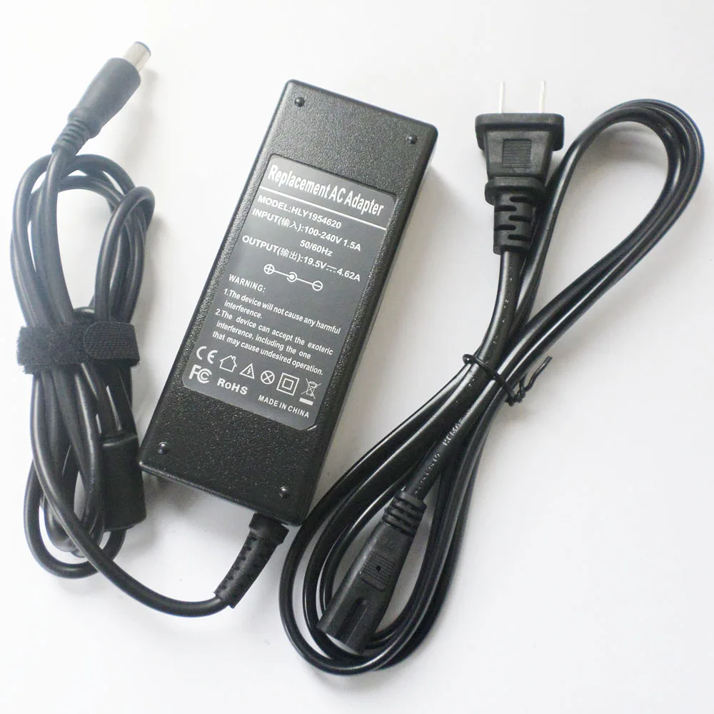 New Laptop AC Adapter Battery Charger For Dell XPS 14 Series L401x L412z 19.5V 90W Notebook Power Supply Cord +Cable