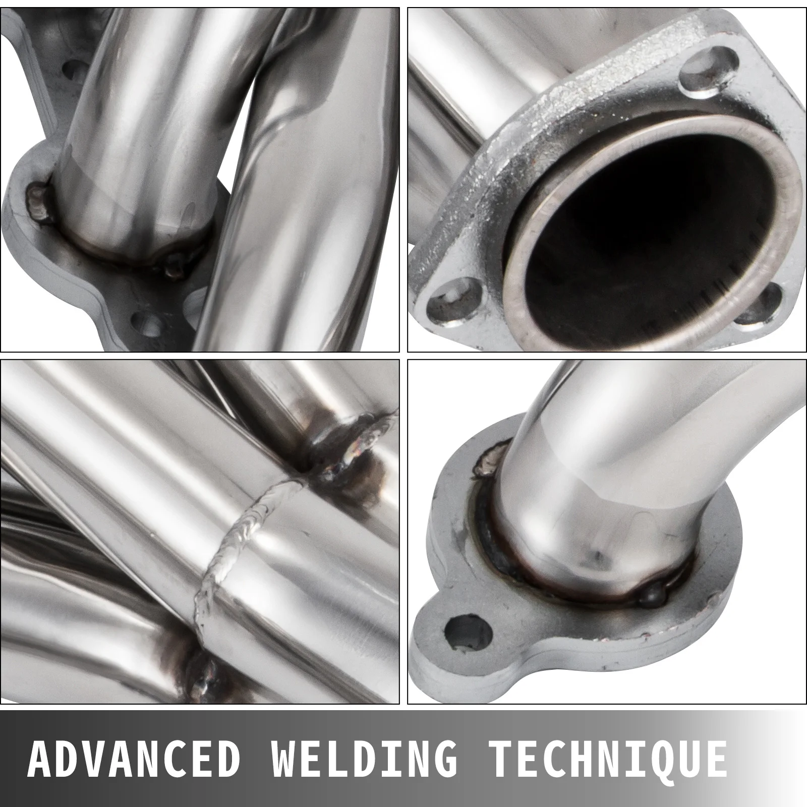 SucceBuy العادم تحويل مبادلة رأس لشاحنة شيفروليه جي إم سي LS1 LS2 LS3 LS6 أنبوب طويل رأس العادم المنوع مجموعة ث/طوقا #4