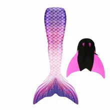 Mermaid Tails with Pink and Black Monofin #5