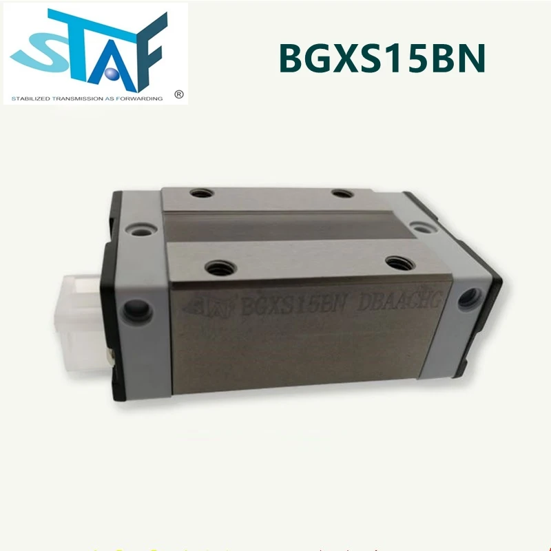 4pcs Taiwan STAF linear guide block BGXS15BN CNC router linear rail slider carriage S15BN