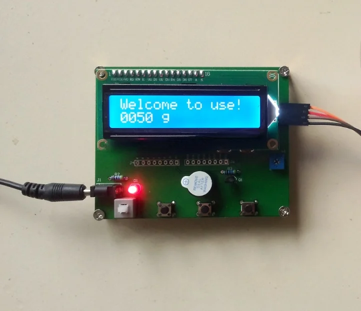 Electronic Scale Based on 51 Single Chip Microcomputer PCB Test Board with HX711AD (without Sensor)