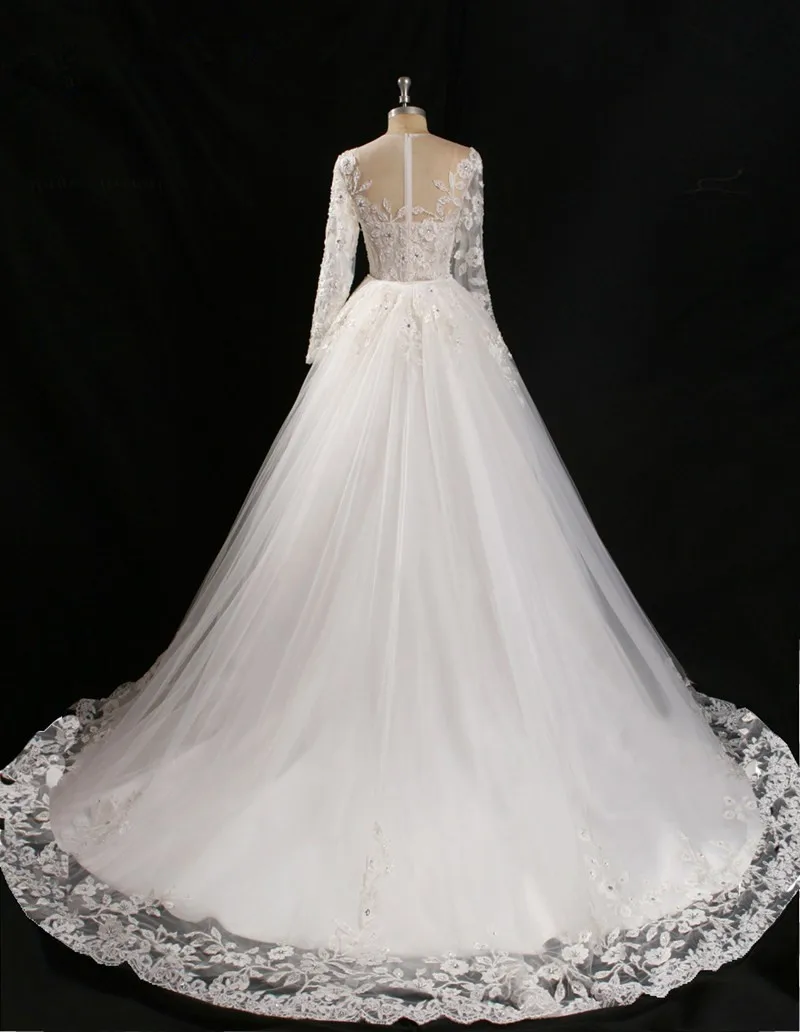 Đầm Vestido De Noiva Princesa Thật Vintage Phối Ren Tay Dài Nàng Tiên Cá 2023 Có Thể Tháo Rời Váy Áo Dài Cô Dâu Mẹ Của Cô Dâu Đầm